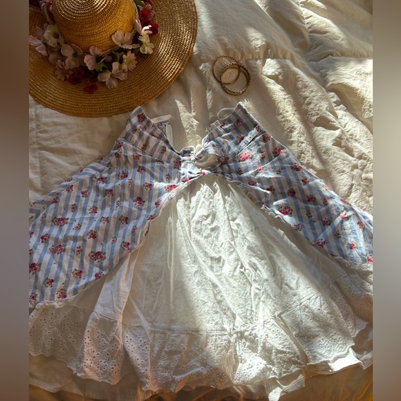 Adorable Poofy Linen styled Skirt - Picture 1 of 6